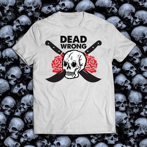 Dead Wrong Skull and Rose Grunge Tee
